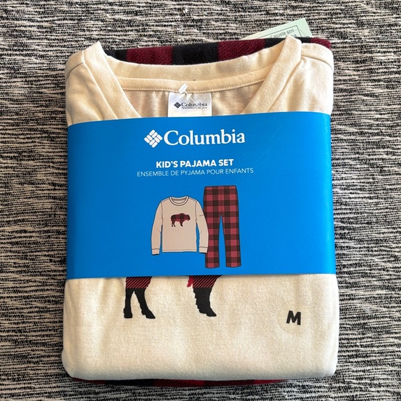 Columbia Other - Columbia Cream and Red Kids Pajama Set
